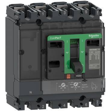 Schneider Electric C10F6TM032,ComPacT Şalter NSX100F 36kA AC 4P3D 32A TMD - 1