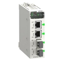 Schneider Electric BMXNRP0200, Fiber Dönüştürücü MM/LC 2CH 100Mb - Schneider