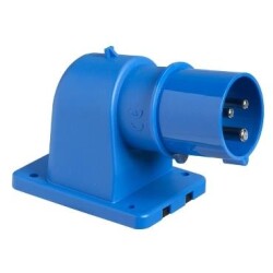 Schneider 81804, Eğik Makina Fişi, 3x16 Amper, Monofaze, 2P+T, IP44, Vidalı Bağlantı - Schneider