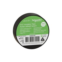 Schneider Thorsman İzole Bant -TEKLİ-19mmx20mt Siyah 2420103