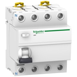 Schneider Electric A9R50440, 40 Amper, 30mA, Trifaze, Kaçak Akım Koruma Rölesi, 4 Kutuplu (3 Faz+Nötr)