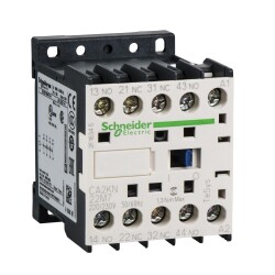 Schneider Electrric CA2KN22M7, Yardımcı Kontaktör, 2NA+2NK, 220 Volt AC