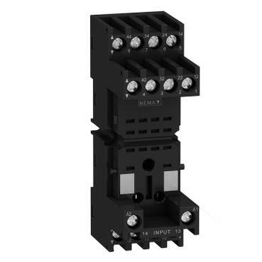 Schneider Elecrtric RXZE2M114M, Soket, Harmony Elektromekanik Röleler, Rxm2 Rxm4 Röleler için, Rs'Ye Vida Bağlantısı, Karışık Kontak - 1