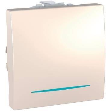 Schneider Electirc MGU3.201.25N, Unica - külbütör anahtarı - 1 yollu - 10 A_ 250 VAC - 2 m - fildişi - 1