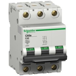 Schneider Electric 23823, C60 - devre kesici - C60a - 3P - 6A - C eğrisi