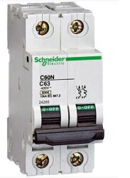 Schneider Electric 23826, M.GERİN C60A3PC20A 3KA C SE 20A 3KUT OTO SİG.