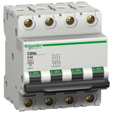 Schneider Electric 23836,C60 - devre kesici - C60a - 4P - 6A - C eğrisi - 1