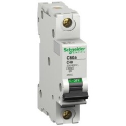 Schneider Electric 23841, IC60A 4P 32A C 3KA C60A. Sigorta