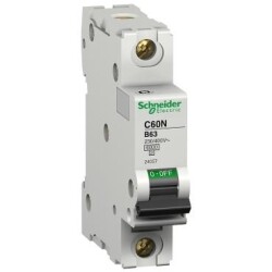 Schneider Electric 24045 ,C60 - devre kesici - C60N - 1P - 1A - B eğrisi