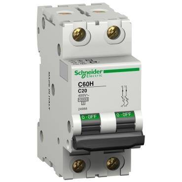 Schneider Electric 24988, Multi9 - C60 UL1077 - MCB - 4P - 32 A - C Curve - 480Y/277 V - 5 kA - 1