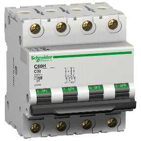  Schneider Electric 25012,c60h 4p 10a C