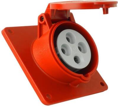 T.PLAST ,31223091600, 3122-309-1600 4x16A. Eğik Makine Prizi - 1