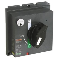 Schneider Electric 32597, ön döner kol - siyah kol - NS400..630 / NR400…630 / NSJ400…630 için