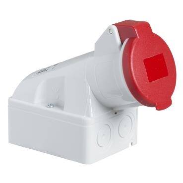 Schneider Electric, 83120 PratiKa Eğik Duvar Prizi - 32 A - 3P + E - 200..250 V AC - IP44 - 1