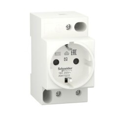 Schneider Electric A9A15310, Ray Tipi Modüler Topraklı Priz 45mm - Schneider