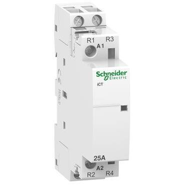 Schneider Electric A9C20736, 25 Amper, 2NK, Sessiz Kontaktör, 230-240 Volt AC, 2 Kutuplu - 1
