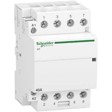 Schneider Electric A9C20844, 40 Amper, 4NA, Sessiz Kontaktör, 220-240 Volt AC, 4 Kutuplu - 1