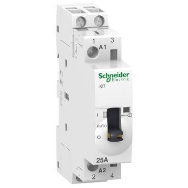 Schneider Electric A9C21732, 25 Amper, 2NA, Sessiz Kontaktör, 230-240 Volt AC, 2 Kutuplu - 1