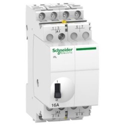 Schneider Electric A9C30814, 16 Amper, Darbe Akım Rölesi, 4NA, 230 Volt AC/110 Volt DC