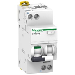 Schneider Electric A9D34616, 16 Amper, 30mA, Monofaze, C Tipi, Kaçak Akım Korumalı Otomatik Sigorta, 2 Kutuplu (1Faz+Nötr), 4.5 kA