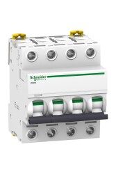 Schneider Electric A9F73406, 6 Amper, 4 Fazlı, B Tipi, Otomatik Sigorta, 6 kA, B6x4 - Schneider
