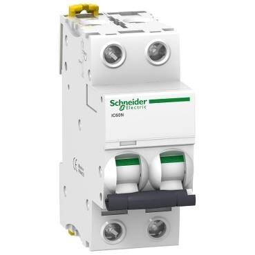 Schneider Electric A9F74202, 2 Amper, 2 Fazlı, C Tipi, Otomatik Sigorta, 6 kA, C2-2 - 1