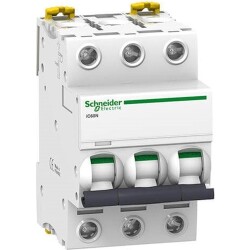 Schneider Electric A9F74316, 16 Amper, 3 Fazlı, C Tipi, Otomatik Sigorta, 6 kA, C16-3
