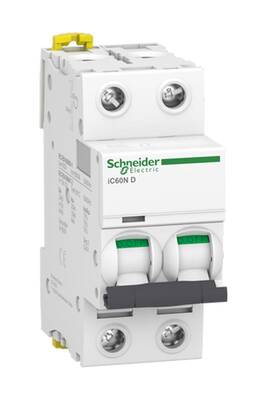 Schneider Electric A9F75232, iC60N - minyatür devre kesici - 2P - 32A - D eğrisi - 1