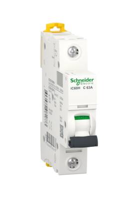 Schneider Electric A9F84163, 63 Amper, 1 Fazlı, C Tipi, Otomatik Sigorta, 10 kA, C63x1 - 1