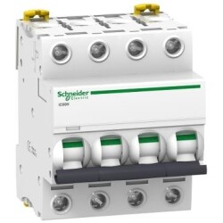 Schneider Electric A9F84425, 25 Amper, 4 Fazlı, C Tipi, Otomatik Sigorta, 10 kA, C25x4