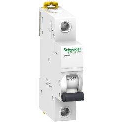 Schneider Electric A9K23106, 6 Amper, 1 Fazlı, B Tipi, Otomatik Sigorta, 6 kA, B6x1