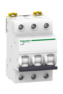 Schneider Electric A9K23306, 6 Amper, 3 Fazlı, B Tipi, Otomatik Sigorta, 6 kA, B6x3 - 1