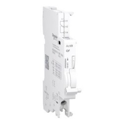Schneider Electric A9N26904, Yardımcı kontak, Acti9 A9N, OF, 1 C-O, 100mA - 6A, 24VAC - 415VAC, 24VDC - 130VDC, alttan bağlantı