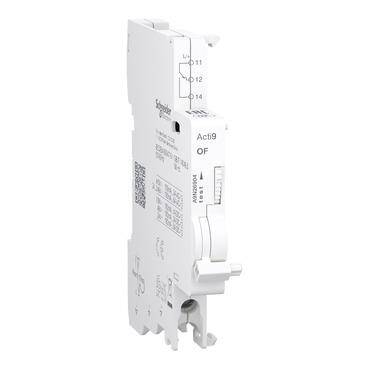 Schneider Electric A9N26904, Yardımcı kontak, Acti9 A9N, OF, 1 C-O, 100mA - 6A, 24VAC - 415VAC, 24VDC - 130VDC, alttan bağlantı - 1