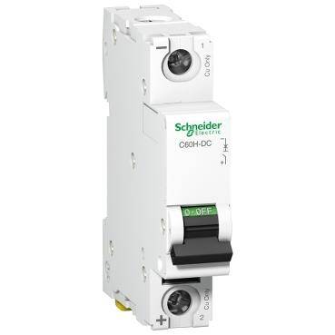 Schneider Electric A9N61504, 4 Amper, 1 Fazlı, C Tipi, DC Uygulamaları İçin Otomatik Sigorta, 6 kA, C4x1 - 1