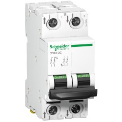 Schneider Electric A9N61524, 4 Amper, 2 Fazlı, C Tipi, DC Uygulamaları İçin Otomatik Sigorta, 6 kA, C4x2A