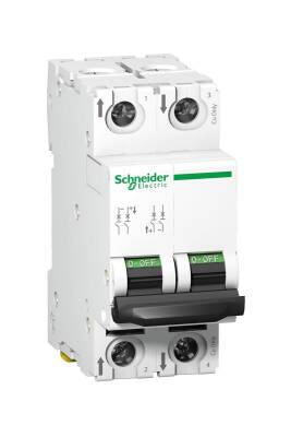Schneider Electric A9N61526, 6 Amper, 2 Fazlı, C Tipi, DC Uygulamaları İçin Otomatik Sigorta, 6 kA, C6x2 - 1
