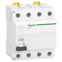 Schneider Electric A9R75440, 40 Amper, 300mA, Trifaze, Kaçak Akım Koruma Rölesi, 4 Kutuplu (3 Faz+Nötr)