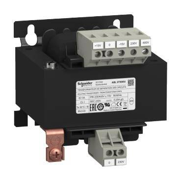 Schneider Electric ABL6TS06U, gerilim transformatörü - 230..400 V - 1 x 230 V - 63 VA - 1