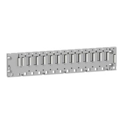 Schneider Electric BMXXBP1200, raf M340 -12 slot - panel, plaka veya DIN ray montajı