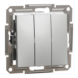 Schneider Electric EPH2100161, Asfora – Üçlü Anahtar – Alüminyum