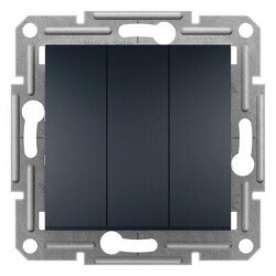 Schneider Electric EPH2100171, Asfora Antrasit Çerçevesiz 3lü Anahtar