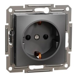 Schneider Electric EPH2900171, Asfora – Topraklı Priz, 16A – Antrasit