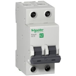 Schneider Electric EZ9F43220, 20 Amper, 2 Fazlı, C Tipi, Otomatik Sigorta, 3 kA, C20x2