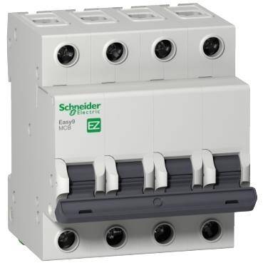 Schneider Electric EZ9F56425, 25 Amper, 4 Fazlı, C Tipi, Otomatik Sigorta, 6 kA, C25x4 - 1