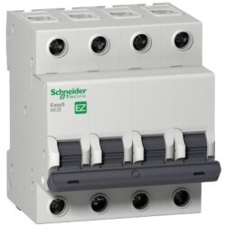 Schneider Electric EZ9F56425, 25 Amper, 4 Fazlı, C Tipi, Otomatik Sigorta, 6 kA, C25x4