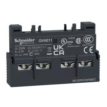 Schneider Electric GVAE11 ,TeSys GV2 ve GV3 - yardımcı kontak - 1 NA + 1 NK - 1