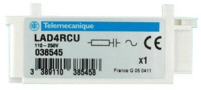 Telemecanique Sensors LAD4RCU TeSys D - Süpresör Modülü - RC Devresi - 110...250 V AC - 1