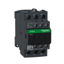 Schneider Electric LC1D25BD,TeSys D kontaktör - 3P(3 NA) - AC-3 - <= 440 V 25 A - 24 V DC bobin