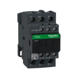 Schneider Electric LC1D25M7, TeSys D kontaktör - 3P(3 NA) - AC-3 -440 V 25 A - 220 V AC bobin